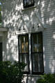 Gothic-style trim over windows of Eisenhower family house. Abilene, KS.