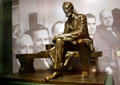 Abraham Lincoln bronze sculpture by Gutzon Borglum from Ike's Oval Office at Eisenhower Museum. Abilene, KS.