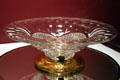 Crystal bowl given by King Baudouin of Belgium at Eisenhower Museum. Abilene, KS.