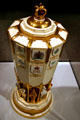 China vase celebrating the coronation of Queen Elizabeth II at Eisenhower Museum. Abilene, KS.