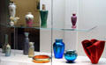 Steuben glass vases & bowls at Wichita Art Museum. Wichita, KS.