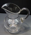 Lead glass water pitcher by John Dreves of Steuben at Wichita Art Museum. Wichita, KS.