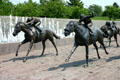 Thoroughbred Park horse race sculptures. Lexington, KY.