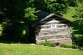 Log cabin at My Old Kentucky Home. Bardstown, KY.