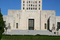 Base & 48 steps of Louisiana State Capitol, each representing American state at time of construction. Baton Rouge, LA.