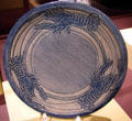 Newcomb Pottery blue plate with crayfish at Shaw Center for the Arts. Baton Rouge, LA