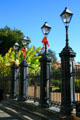 Cast iron fence of Jackson Square. New Orleans, LA.