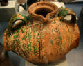 French pottery oil jug at Cabildo Museum. New Orleans, LA.
