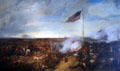 Battle of New Orleans in 1815 painted by Eugene Louis Lami at Cabildo Museum. New Orleans, LA.