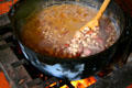 Soup with beans & sausage at outdoor kitchen of Hermann Grima House. New Orleans, LA.