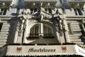 Facade details of Hotel Monteleone. New Orleans, LA.