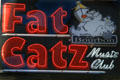 Fat Catz neon sign on Bourbon St. New Orleans, LA.