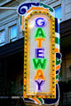 Gateway neon sign on Bourbon St. New Orleans, LA.