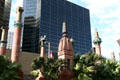 1250 Poydras Plaza over sculpture group mimicking religious buildings. New Orleans, LA.