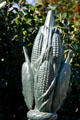 Details of cast iron corn atop fence at Colonel Short's Villa in Garden District. New Orleans, LA.