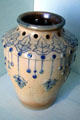 Stoneware salt-glazed vase by Susan Frackelton of Wisconsin at New Orleans Museum of Art. New Orleans, LA.