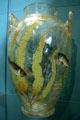 Vase painted with fish by Thomas Webb & Sons of Stourbridge, England, at New Orleans Museum of Art. New Orleans, LA.