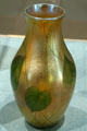 Favrile glass vase by Louis Comfort Tiffany of Long Island, NY, at New Orleans Museum of Art. New Orleans, LA.