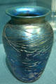 Spider web tracing vase by Vinland Flint Glassworks of Vineland, NJ, at New Orleans Museum of Art. New Orleans, LA.