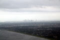 Aerial view of New Orleans from over Lake Ponchartrain. New Orleans, LA.