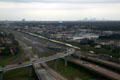 Aerial view of Interstate 10 at Jefferson with New Orleans in distance. New Orleans, LA.