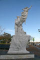 Monument to the Immigrant in Woldenberg Riverfront Park. New Orleans, LA.
