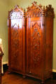 Carved wooden wardrobe at Houmas House. Burnside, LA.