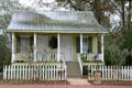 Yellow Creole-style cottage. St. Francisville, LA.