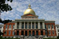 Massachusetts State House on Beacon Hill. Boston, MA.