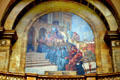 Mural of the Return of the Colors after the Civil War in rotunda of Massachusetts State House. Boston, MA.