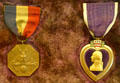 J.F. Kennedy's medal of heroism & purple heart in JFK Library. Boston, MA.