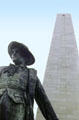 Bunker Hill Monument & statue. Boston, MA.