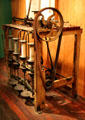 Early bobbin winding machine at Boott Cotton Mills. Lowell, MA.