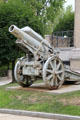 Artillery piece at Lowell Memorial Auditorium. Lowell, MA.