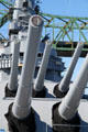 16" guns of Battleship Massachusetts. Fall River, MA.