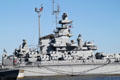Superstructure of Battleship Massachusetts. Fall River, MA.