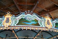 Paintings around outer rim of Fall River Carousel. Fall River, MA.