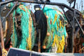 Fishing nets at New Bedford harbor. New Bedford, MA.