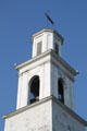 Tower of First Baptist Church of New Bedford. New Bedford, MA.