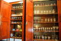 Collection of glasses in pantry of Rotch-Jones-Duff House. New Bedford, MA.