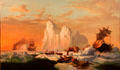 Ships Caught in Ice Floes painting by William Bradford at New Bedford Whaling Museum. New Bedford, MA.