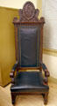 Chair used by Calvin Coolidge when president of the Massachusetts Senate. Northampton, MA.