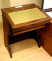 Desk used by Calvin Coolidge when Alderman in Northampton. Northampton, MA.