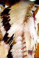 Eagle feather Sioux Headdress presented to Calvin Coolidge in Black Hills of South Dakota by Sitting Bull's nephew. Northampton, MA.