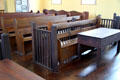 Courtroom of 1749 Court House Museum. Plymouth, MA.
