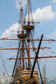 Rigging of Mayflower II. Plymouth, MA.
