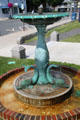Fountain at Pilgrim Hall Museum. Plymouth, MA.