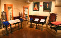 Gallery of Pilgrim possessions at Pilgrim Hall Museum. Plymouth, MA.