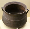 Standish family cooking pot made in England at Pilgrim Hall Museum. Plymouth, MA.