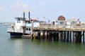 Plymouth Harbor cruise pier. Plymouth, MA.